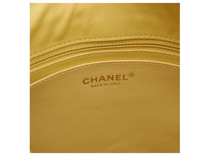 Borsa a tracolla CHANEL Large Hobo Matelasse con catena in pelle di vitello Orange Auth ka6476SAM Arancione - vista 19