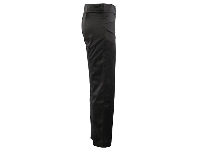 Prada Sport gerade geschnittene Hose aus technischem Satin in Schwarz - Ansicht 2