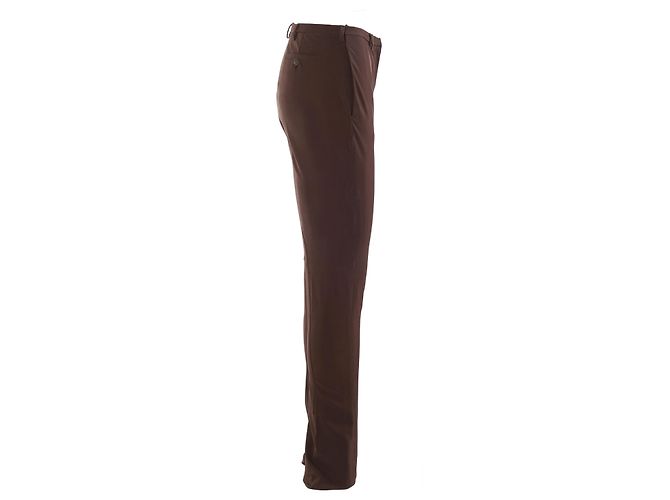 Prada braune Stretch-Ausgestellte Hose - Ansicht 2