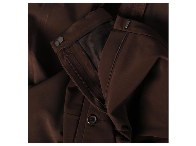 Prada braune Stretch-Ausgestellte Hose - Ansicht 6