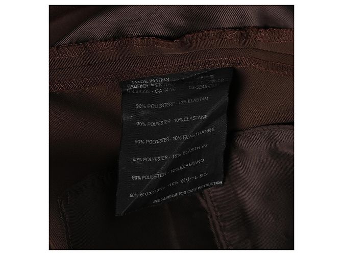 Prada braune Stretch-Ausgestellte Hose - Ansicht 7