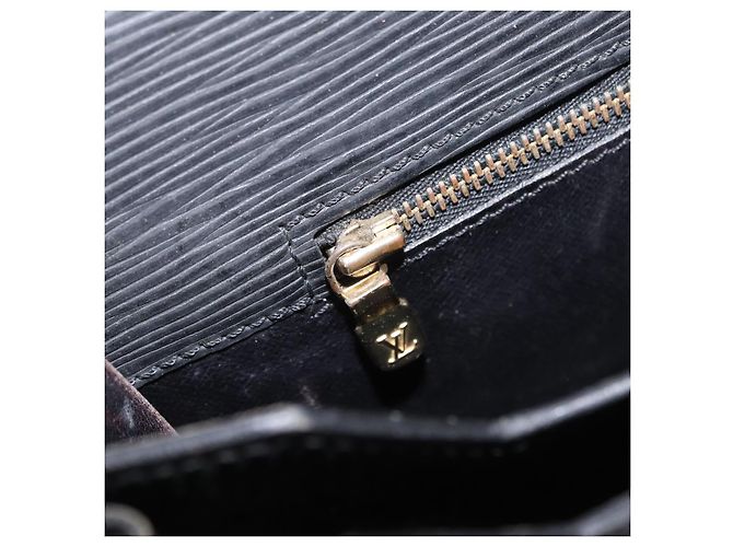 LOUIS VUITTON Epi Serviette Conseiller Briefcase Black M54422 LV Auth BA16182 Nero - vista 31