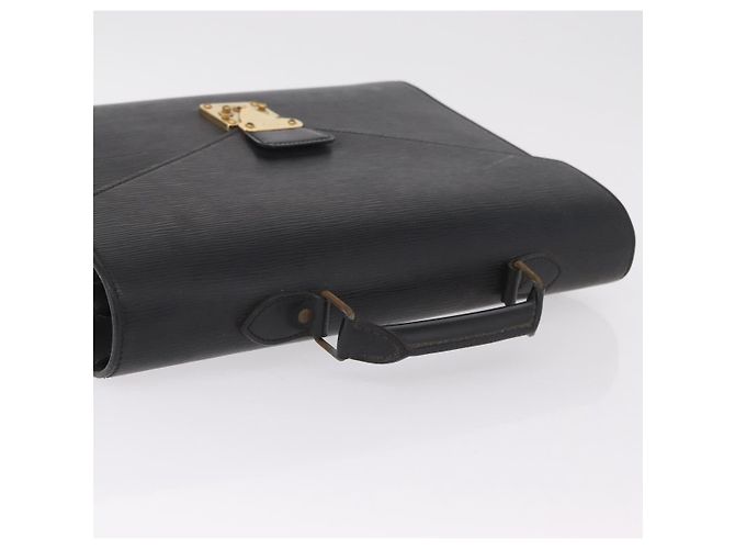 LOUIS VUITTON Epi Serviette Conseiller Briefcase Black M54422 LV Auth BA16182 Nero - vista 7