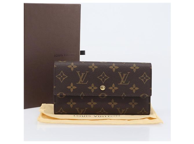 LOUIS VUITTON Monogram Porte Tresol International Wallet M61215 LV Auth am12753V Monogramme - vue 12