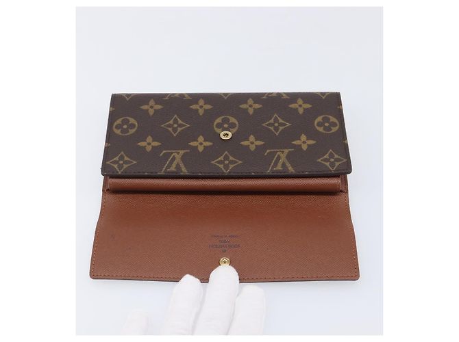 LOUIS VUITTON Monogram Porte Tresol International Wallet M61215 LV Auth am12753V Monogramme - vue 18