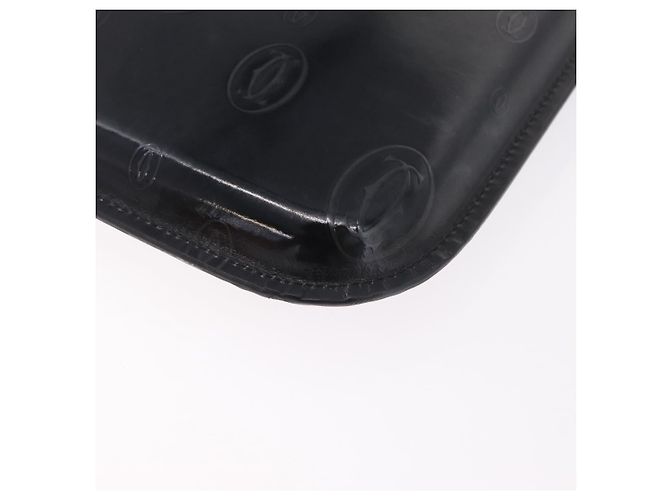 Cartier Handtasche Patent Black Auth 207546V Schwarz - Ansicht 14