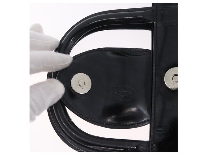 Cartier Handtasche Patent Black Auth 207546V Schwarz - Ansicht 15