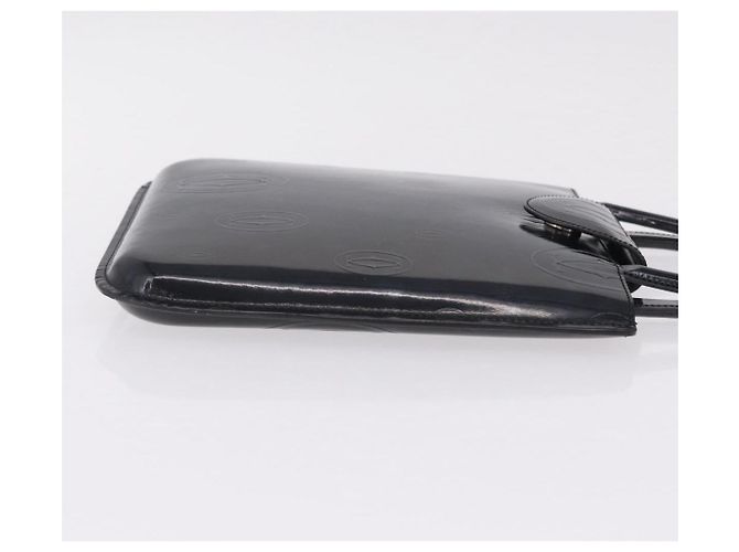 Cartier Handtasche Patent Black Auth 207546V Schwarz - Ansicht 4