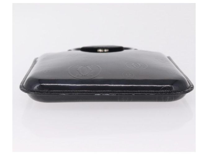 Cartier Handtasche Patent Black Auth 207546V Schwarz - Ansicht 9