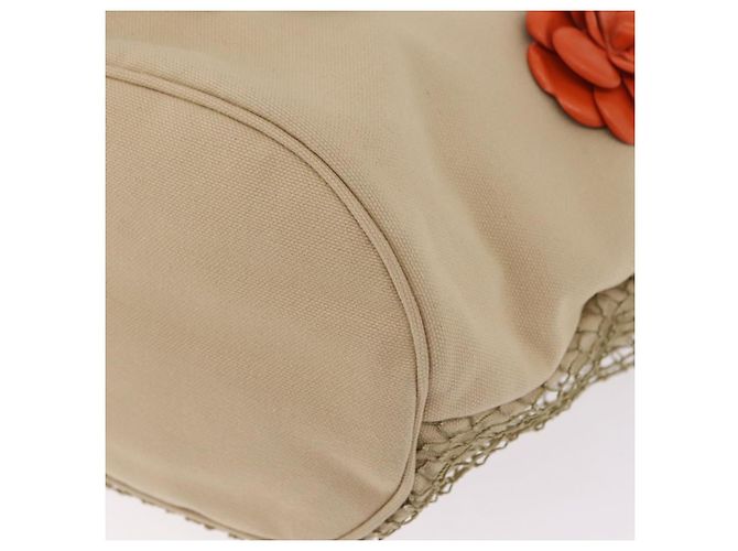 CHANEL Tote Bag Canvas Beige Brown CC Auth 206605 Braun - Ansicht 11