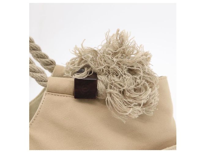 CHANEL Tote Bag Canvas Beige Brown CC Auth 206605 Braun - Ansicht 14