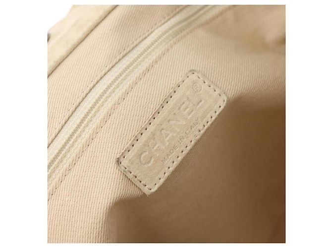 CHANEL Tote Bag Canvas Beige Brown CC Auth 206605 Braun - Ansicht 15
