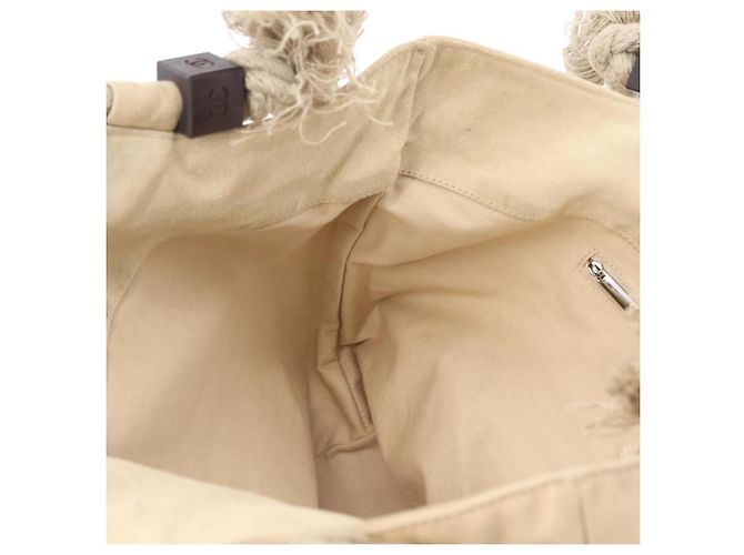 CHANEL Tote Bag Canvas Beige Brown CC Auth 206605 Braun - Ansicht 18
