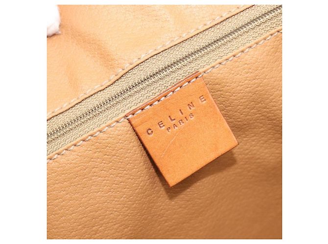 Céline Sac Boston CELINE Macadam PVC Marron Doré Auth gh2383A - vue 18