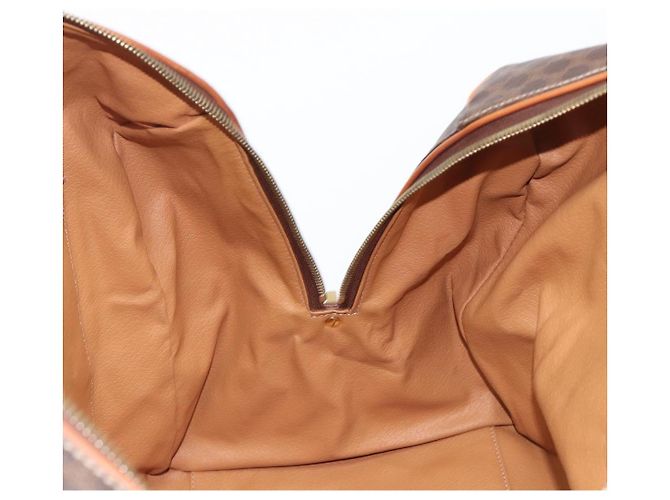 Céline Sac Boston CELINE Macadam PVC Marron Doré Auth gh2383A - vue 21