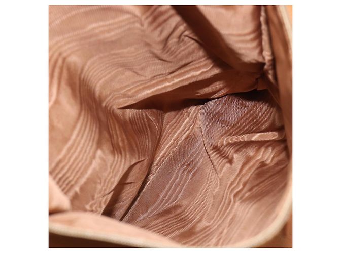 Céline Sac Boston CELINE Macadam PVC Marron Doré Auth gh2383A - vue 23