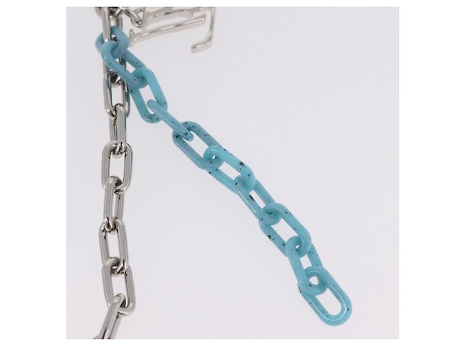 LOUIS VUITTON Portachiavi Ciondolo forma LV metallo Silver MP2619 LV Auth 206379M Argento - vista 17
