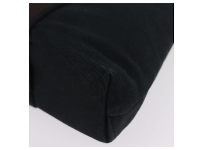Hermès Bolso de mano HERMES Toroca Horizontal PM Canvas Negro Auth 206842A - vista 13