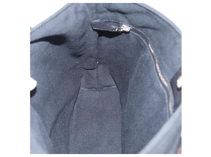 Hermès Bolso de mano HERMES Toroca Horizontal PM Canvas Negro Auth 206842A - vista 17