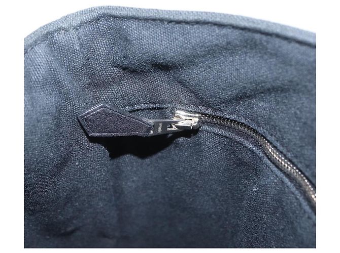 Hermès Bolso de mano HERMES Toroca Horizontal PM Canvas Negro Auth 206842A - vista 18