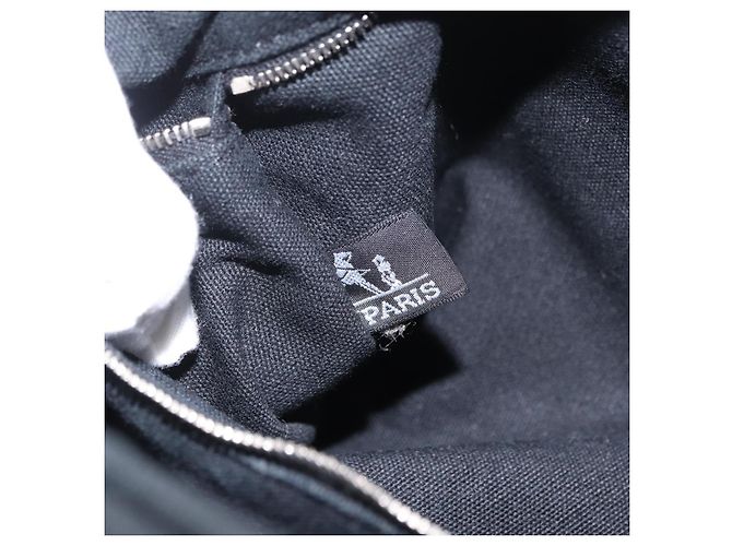 Hermès Bolso de mano HERMES Toroca Horizontal PM Canvas Negro Auth 206842A - vista 20