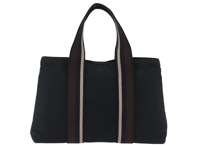 Hermès Bolso de mano HERMES Toroca Horizontal PM Canvas Negro Auth 206842A - vista 3