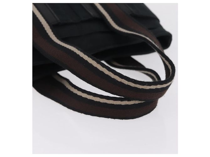 Hermès Bolso de mano HERMES Toroca Horizontal PM Canvas Negro Auth 206842A - vista 7