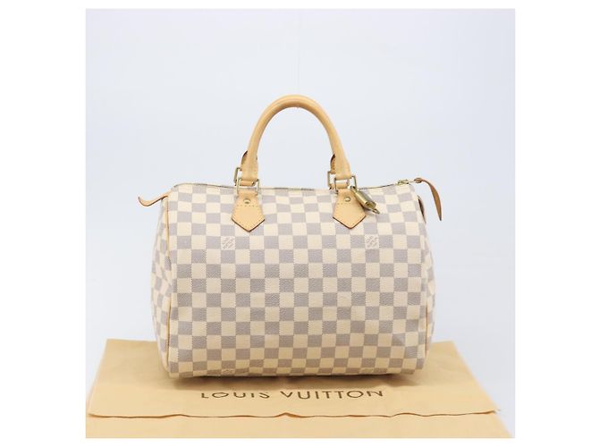 LOUIS VUITTON Damier Azur Speedy 30 Hand Bag N41533 LV Auth 207452V - vista 12