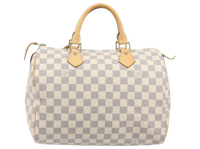 LOUIS VUITTON Damier Azur Speedy 30 Hand Bag N41533 LV Auth 207452V - vista 2