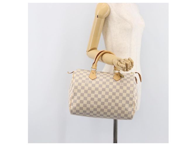 LOUIS VUITTON Damier Azur Speedy 30 Hand Bag N41533 LV Auth 207452V - vista 26