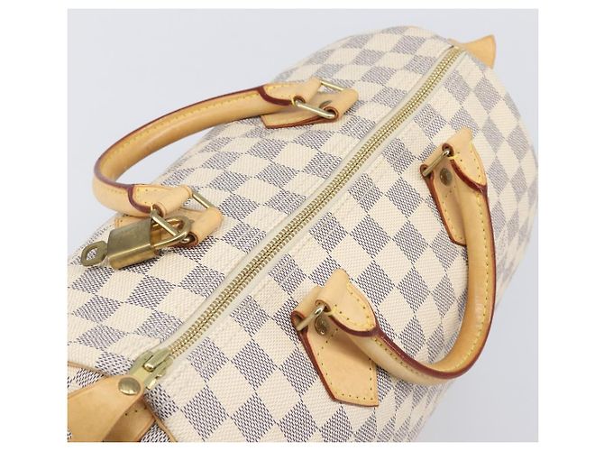 LOUIS VUITTON Damier Azur Speedy 30 Hand Bag N41533 LV Auth 207452V - vista 6