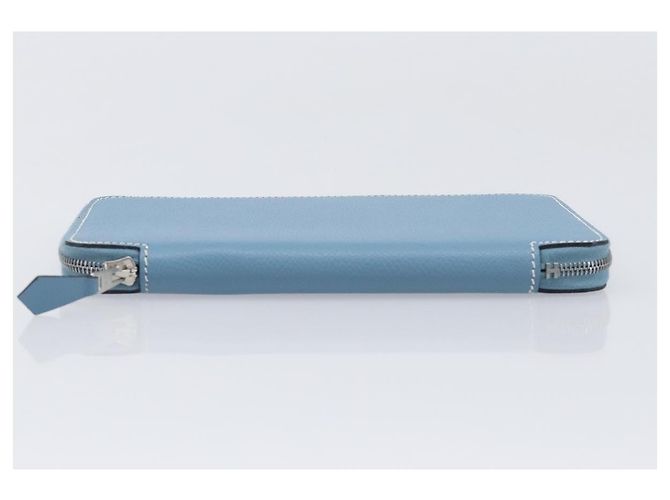 Hermès HERMES Agenda Vision 2 Day Planner Cover Leather Light Blue Silver Auth BA16011V Plata Azul claro - vista 7