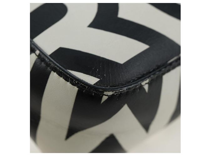 Borsa a tracolla FENDI Mamma Baguette in pelle Mark Jacobs Nera 8BR600 Auth 206295M Nero Argento - vista 21