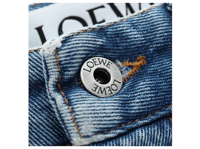 Pantaloni Jeans Denim LOEWE Anagram 32 Blue Auth 199699M - vista 18