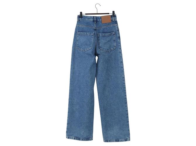 Pantaloni Jeans Denim LOEWE Anagram 32 Blue Auth 199699M - vista 2