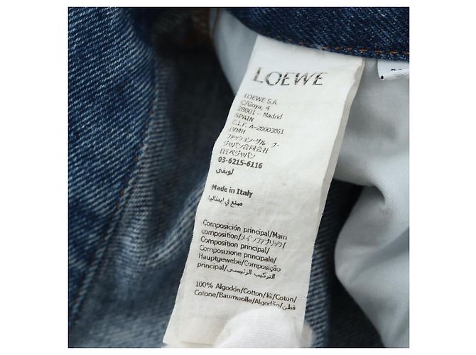 Pantaloni Jeans Denim LOEWE Anagram 32 Blue Auth 199699M - vista 23