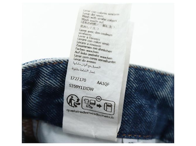 Pantaloni Jeans Denim LOEWE Anagram 32 Blue Auth 199699M - vista 26