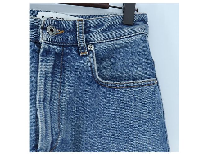 Pantaloni Jeans Denim LOEWE Anagram 32 Blue Auth 199699M - vista 4