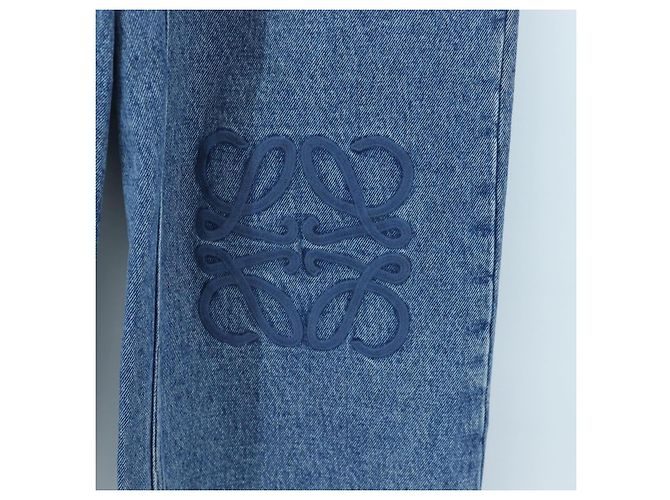 Pantaloni Jeans Denim LOEWE Anagram 32 Blue Auth 199699M - vista 8