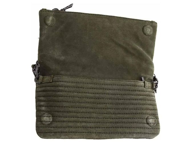 Borsa a tracolla Zadig & Voltaire in camoscio kaki Cachi - vista 5