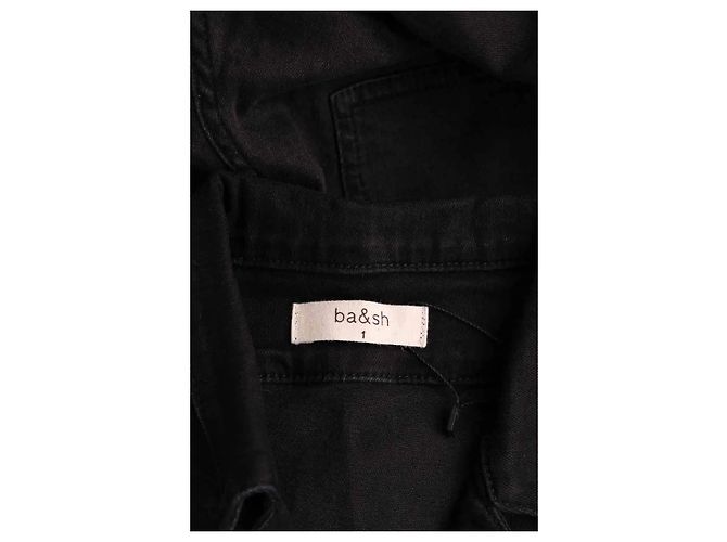 Ba&Sh Black Cotton Jumpsuit - vista 4