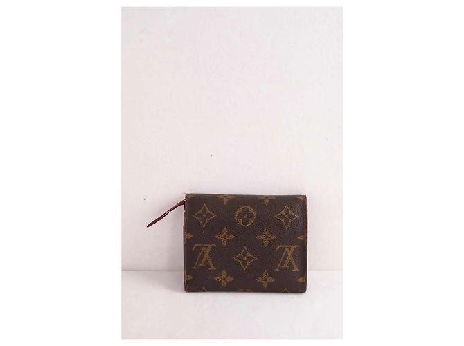 Portafoglio Louis Vuitton in pelle marrone - vista 2