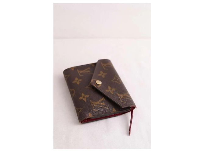 Portafoglio Louis Vuitton in pelle marrone - vista 3