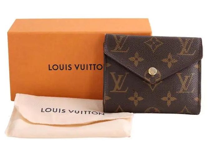 Portafoglio Louis Vuitton in pelle marrone - vista 8