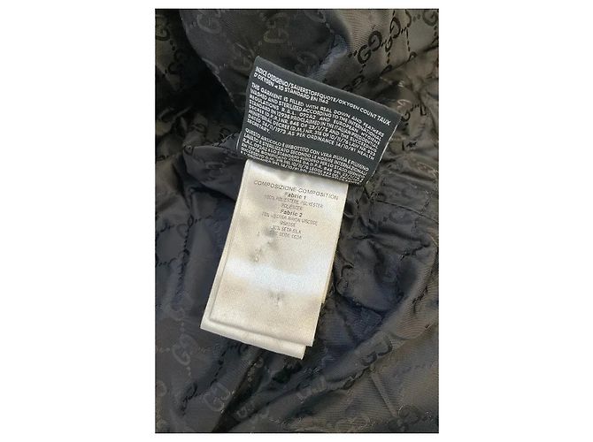 Piumino Gucci nero in viscosa - vista 6