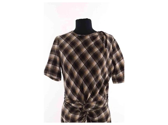 Isabel Marant Etoile Kleid aus Wolle braun - Ansicht 2