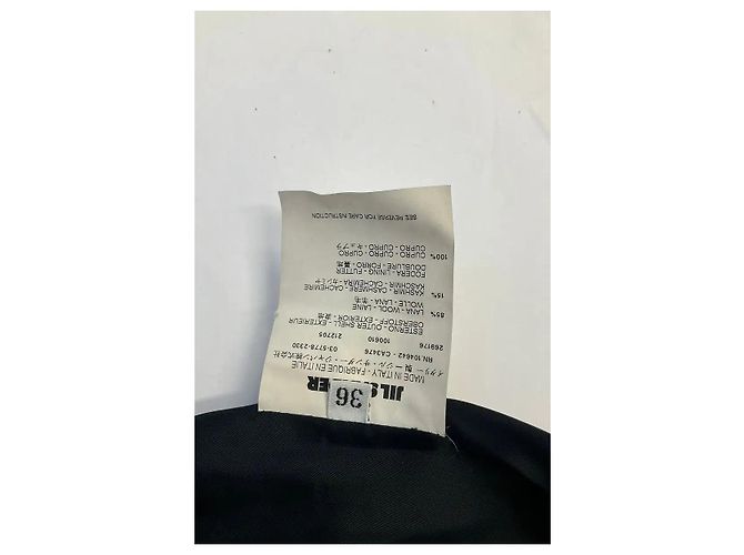 Jil Sander Wollmantel Schwarz - vista 5