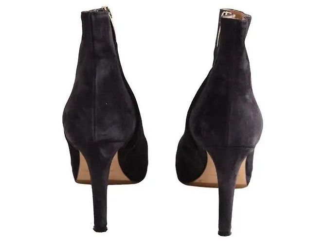 Botas de couro pretas Sergio Rossi Preto - vista 2