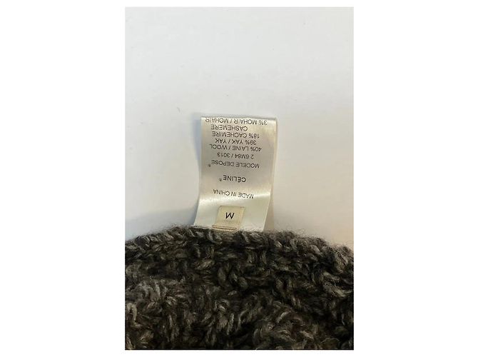 Pull en laine marron Céline - vue 6