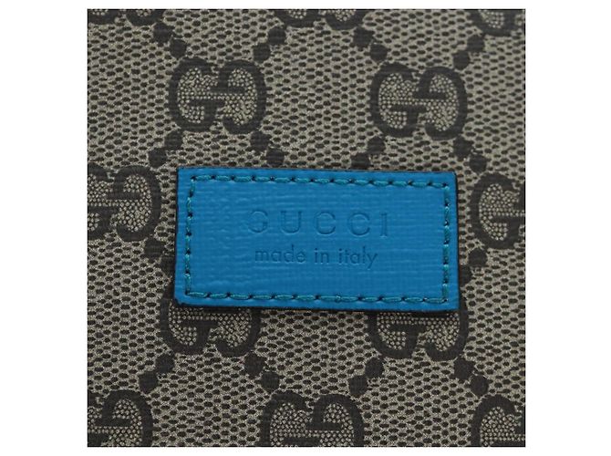Zaino per bambini GUCCI GG Supreme PVC Beige Silver 851222 Auth LN211M Argento - vista 19